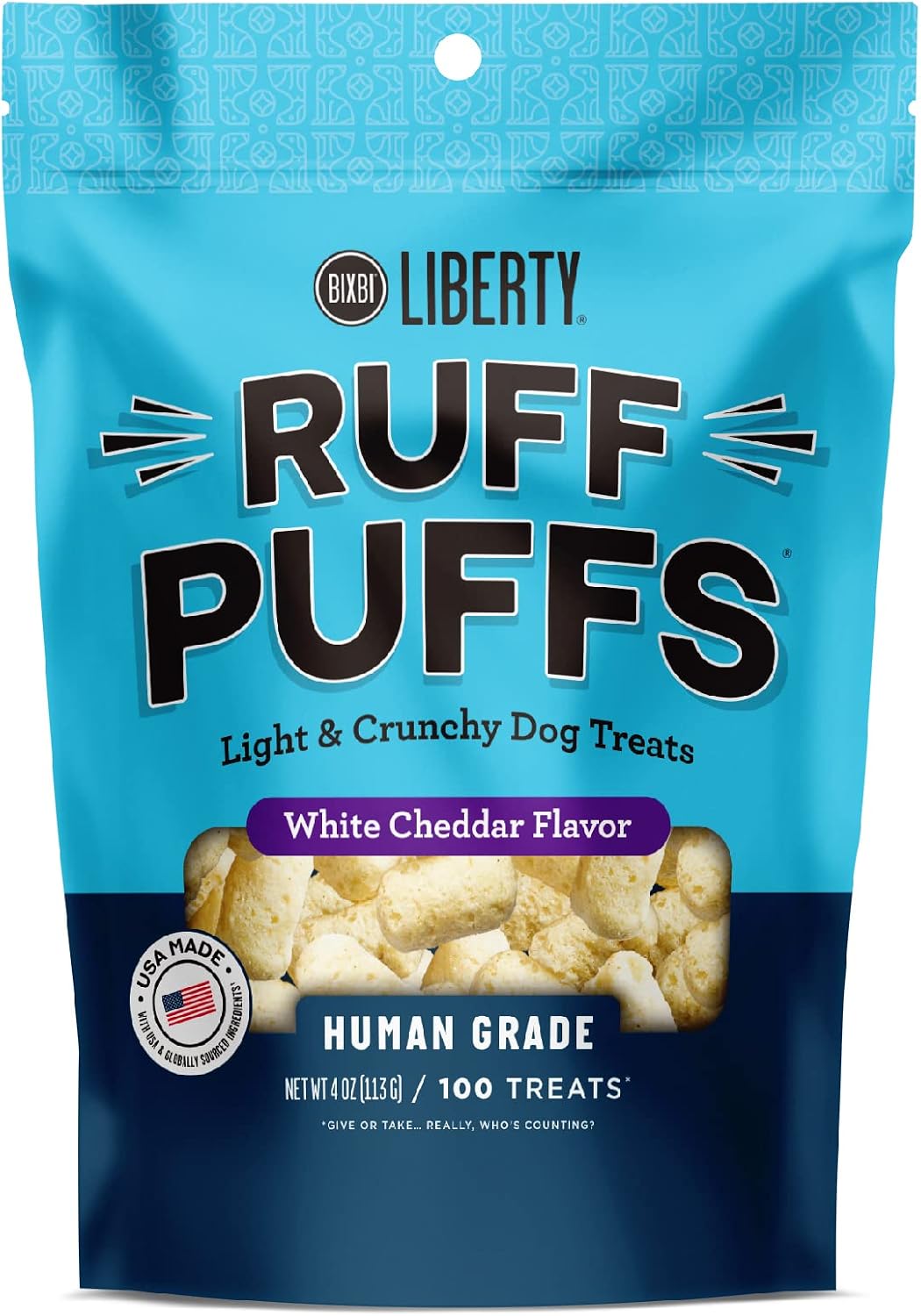 BIXBI Liberty Ruff Puffs — bag still, not Kai