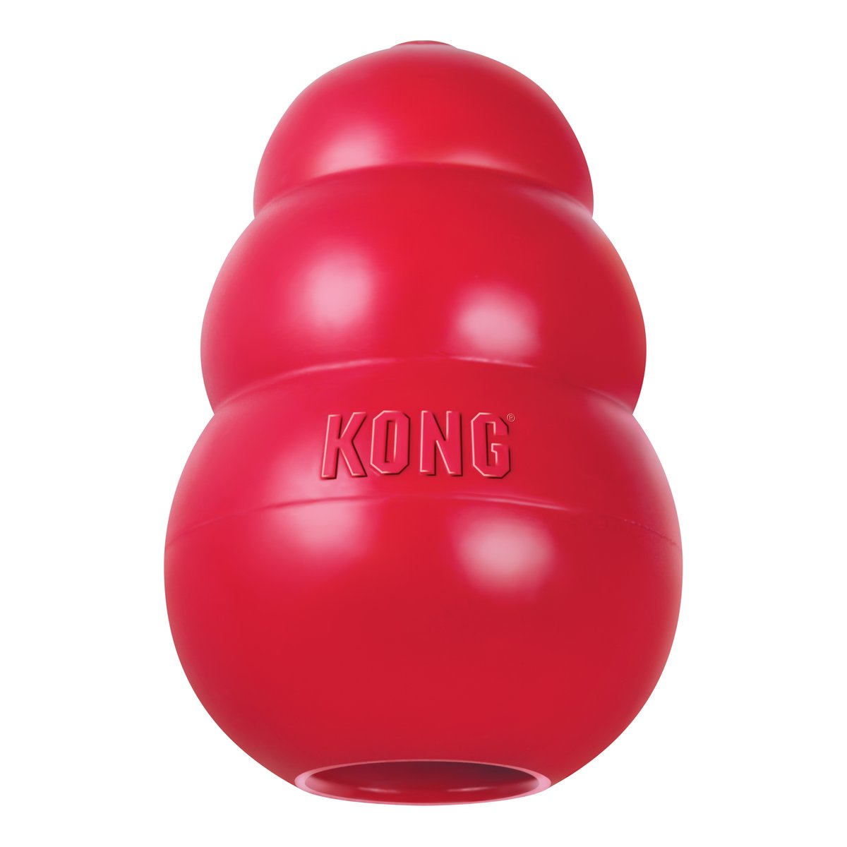 Red KONG Classic rubber dog toy