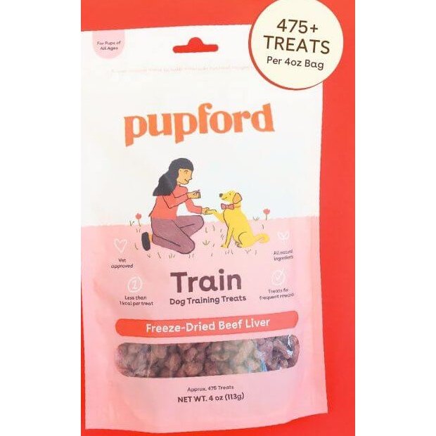 Pupford freeze-dried beef liver training treats bag