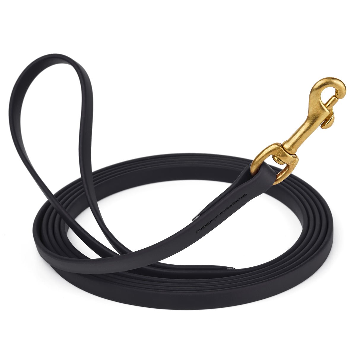 Viper K9 black Biothane long line with a brass snap