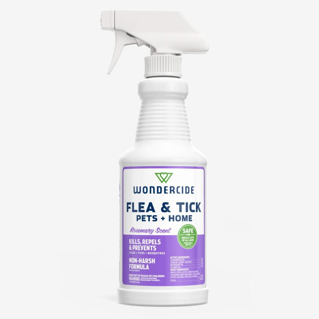 Wondercide flea and tick spray for pets and home, Rosemary scent, 16 fl oz bottle