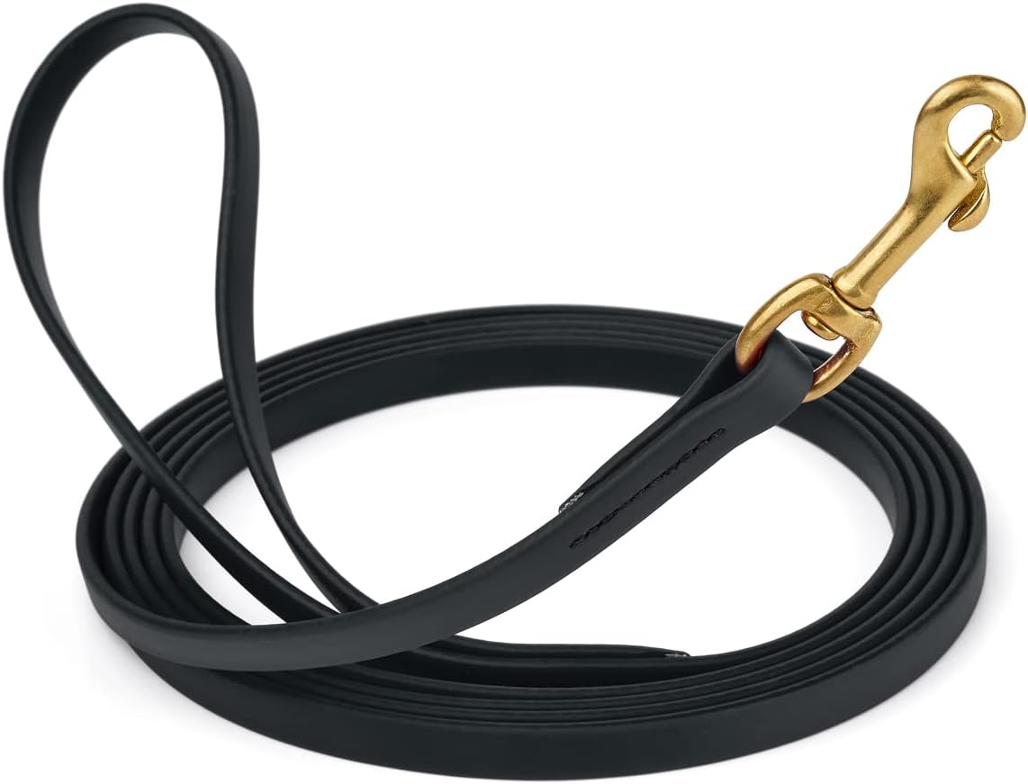 Viper K9 Biothane 15 ft long line with brass snap — Amazon product shot
