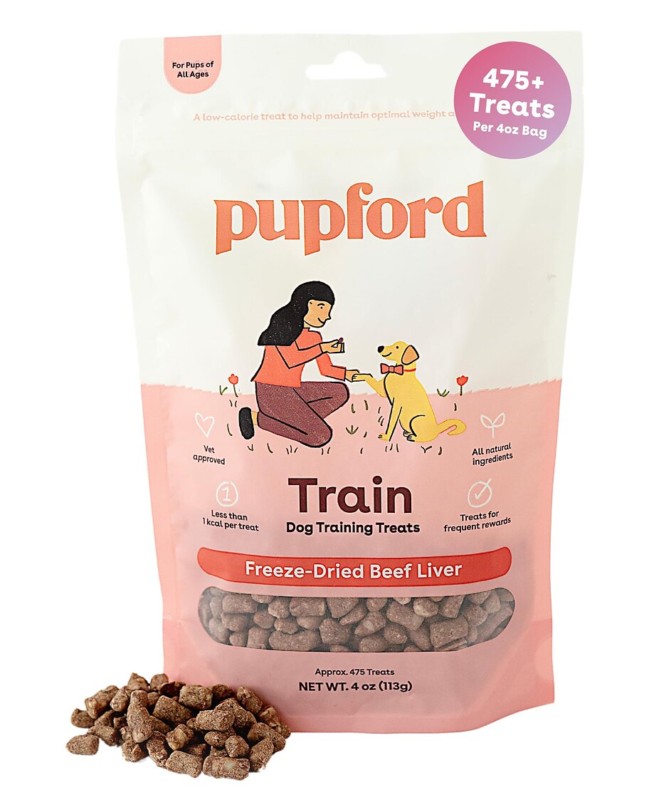Pupford freeze-dried beef liver training treats bag